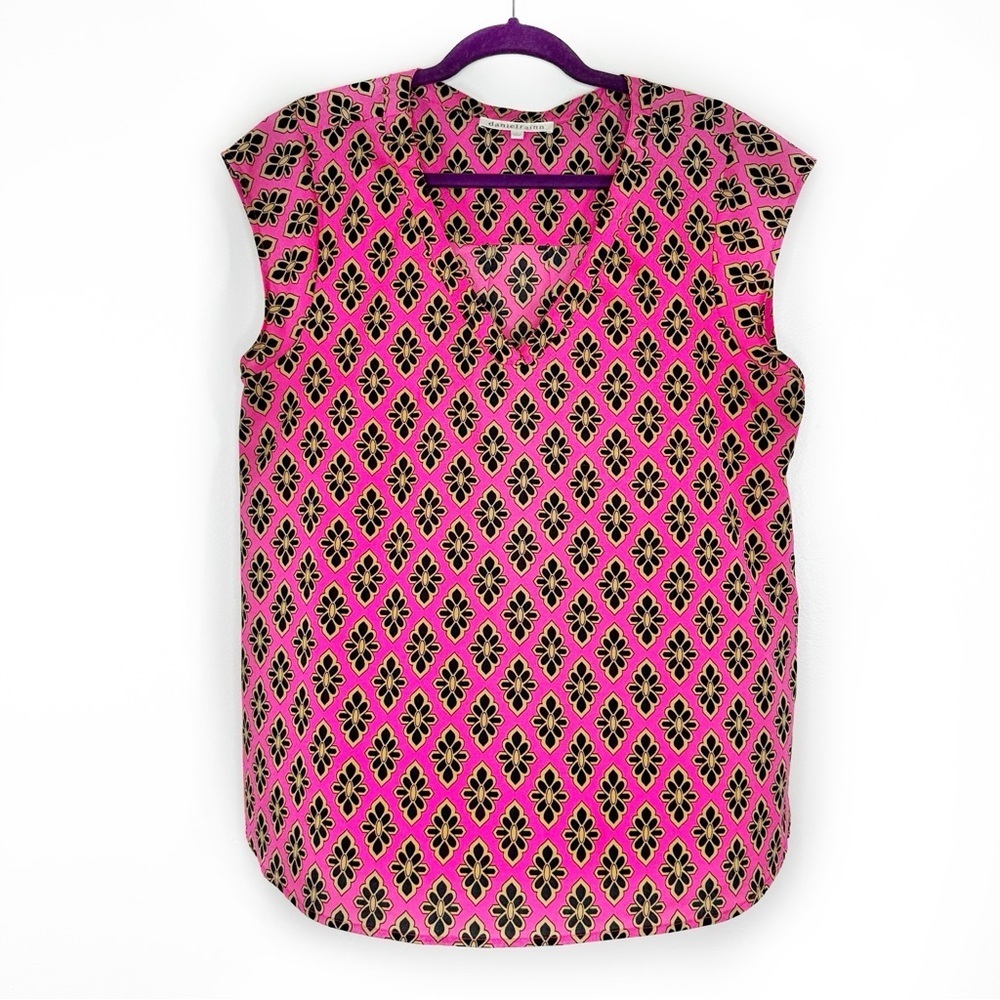 Daniel Rainn cap sleeve v neck blouse